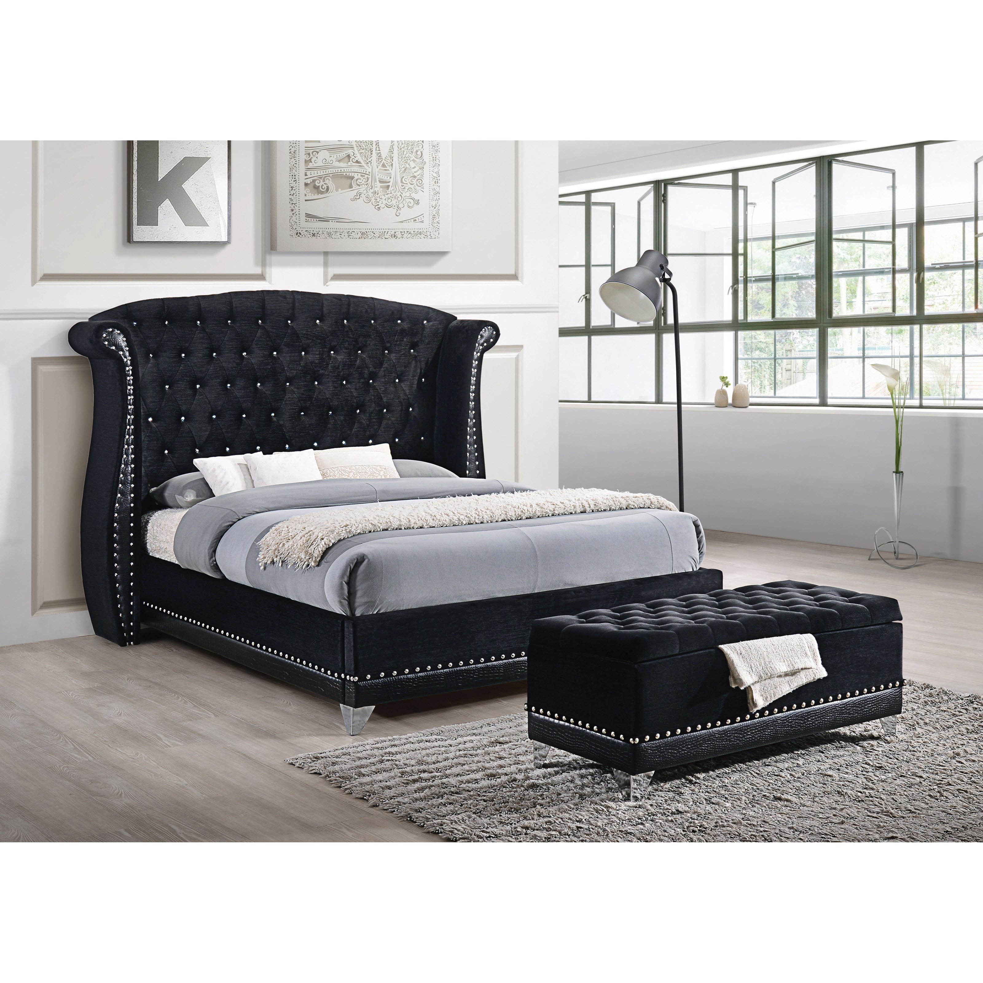 Barzini queen bed outlet